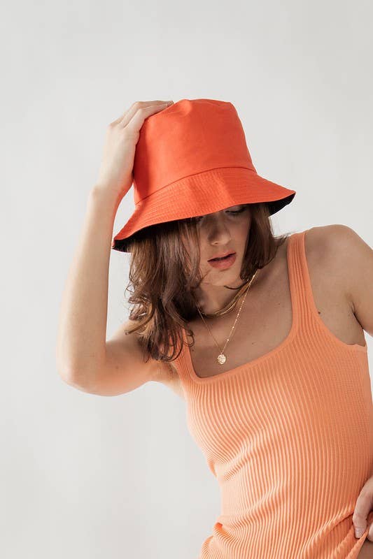 Chic Foldable Cotton Bucket Hat for Summer Hats
