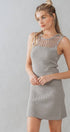 Urban Daizy HOLLOW OUT CROCHET MINI DRESS Beige Dress - Women's (UDZ-DR-00127) – alternate view 11