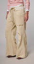 Drawstring Wide Lounge Pants in CREAM - Women's Casual Pants | Urban Daizy