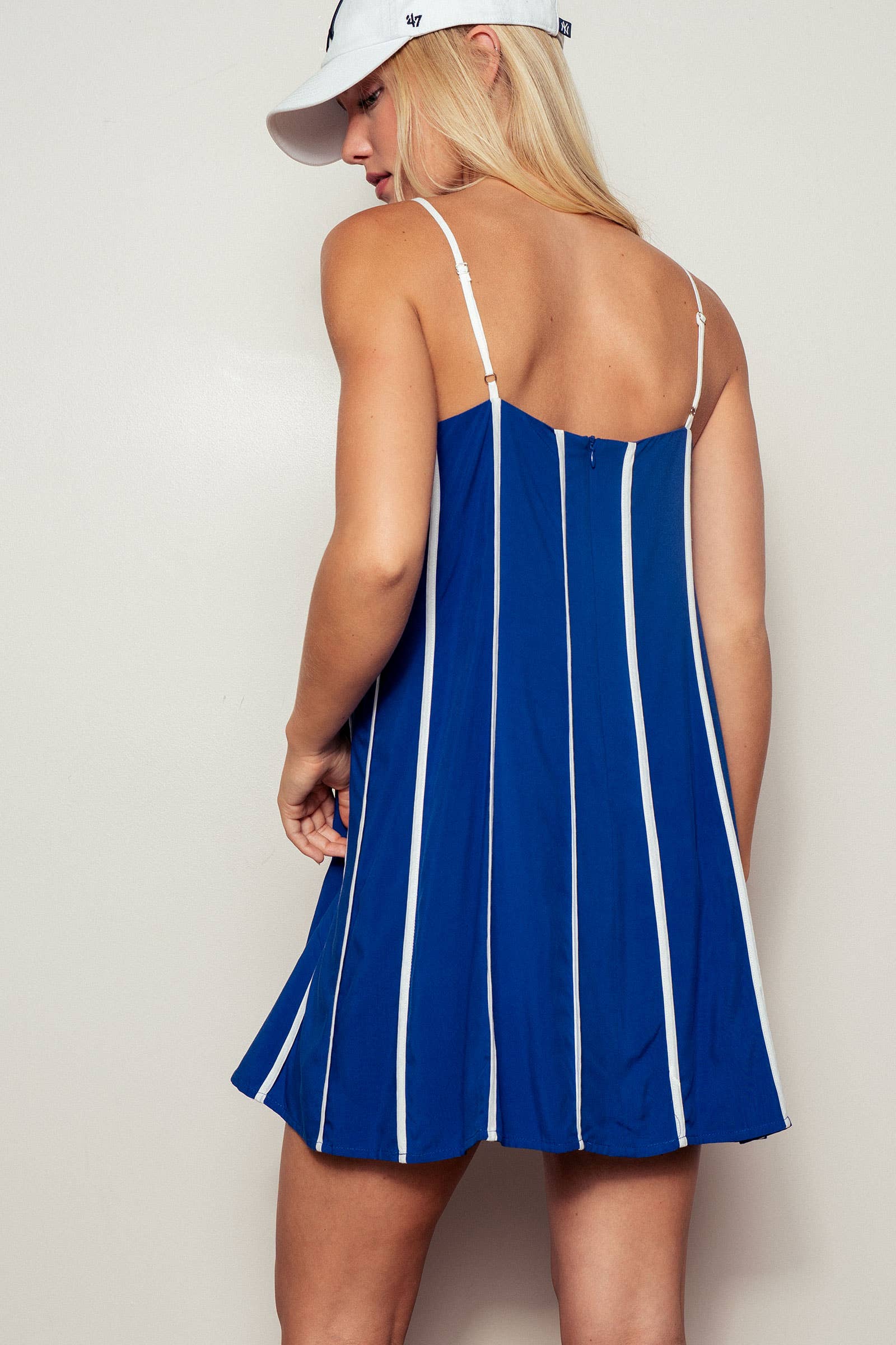 Striped A-Line Mini Dress