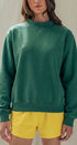 Urban Daizy Mock Neck Drop Shoulder Sweatshirt Ivory Sweatshirt - Women's (UDTP1437-Ivory) – alternate view 15