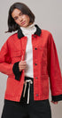 Oversized Utility Barn Jacket in RED - Women's Jackets & Blazers | Urban Daizy