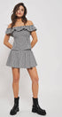 Urban Daizy Gingham Side-Button Mini Skirt Blue Skirt - Women's (UDZ-SK-00153) – alternate view 9