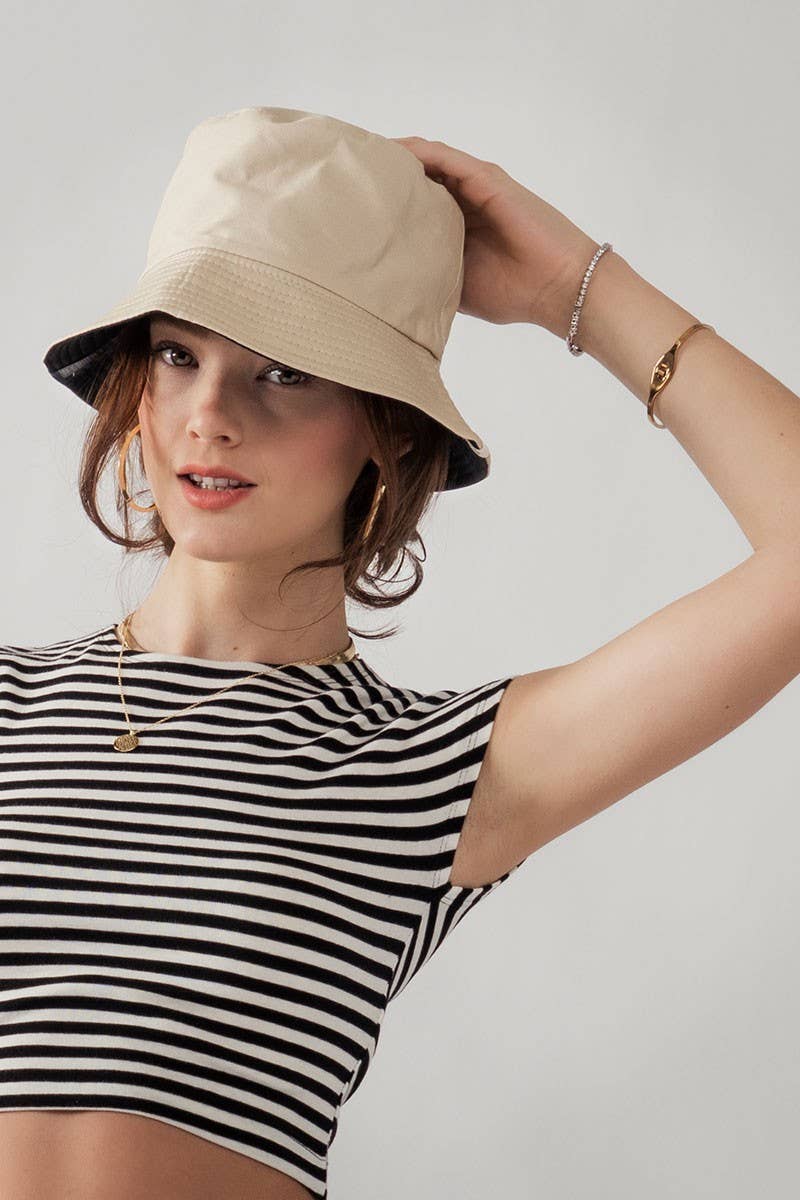 Chic Foldable Cotton Bucket Hat for Summer Hats