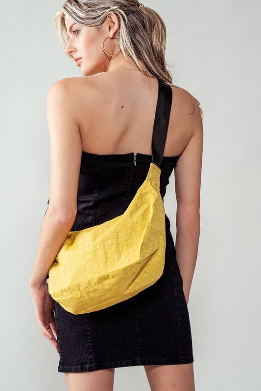 Urban Daizy Contemporary Minimalist Crescent Shoulder Bag Blue Belt Bag - Women's (UDZ-BG-00005) – alternate view 5