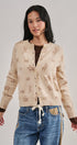 Western Cowboy Print Button Front Cardigan Sweater in KHAKI - Women's Cardigans & Shrugs | Urban Daizy