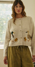 Duckling Parade Intarsia Cardigan in OATMEAL - Women's Cardigans & Shrugs | Urban Daizy