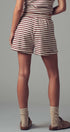 Urban Daizy Striped Knit Lounge Shorts Black Lounge Shorts - Women's (UDZ-TP-00814) – alternate view 4