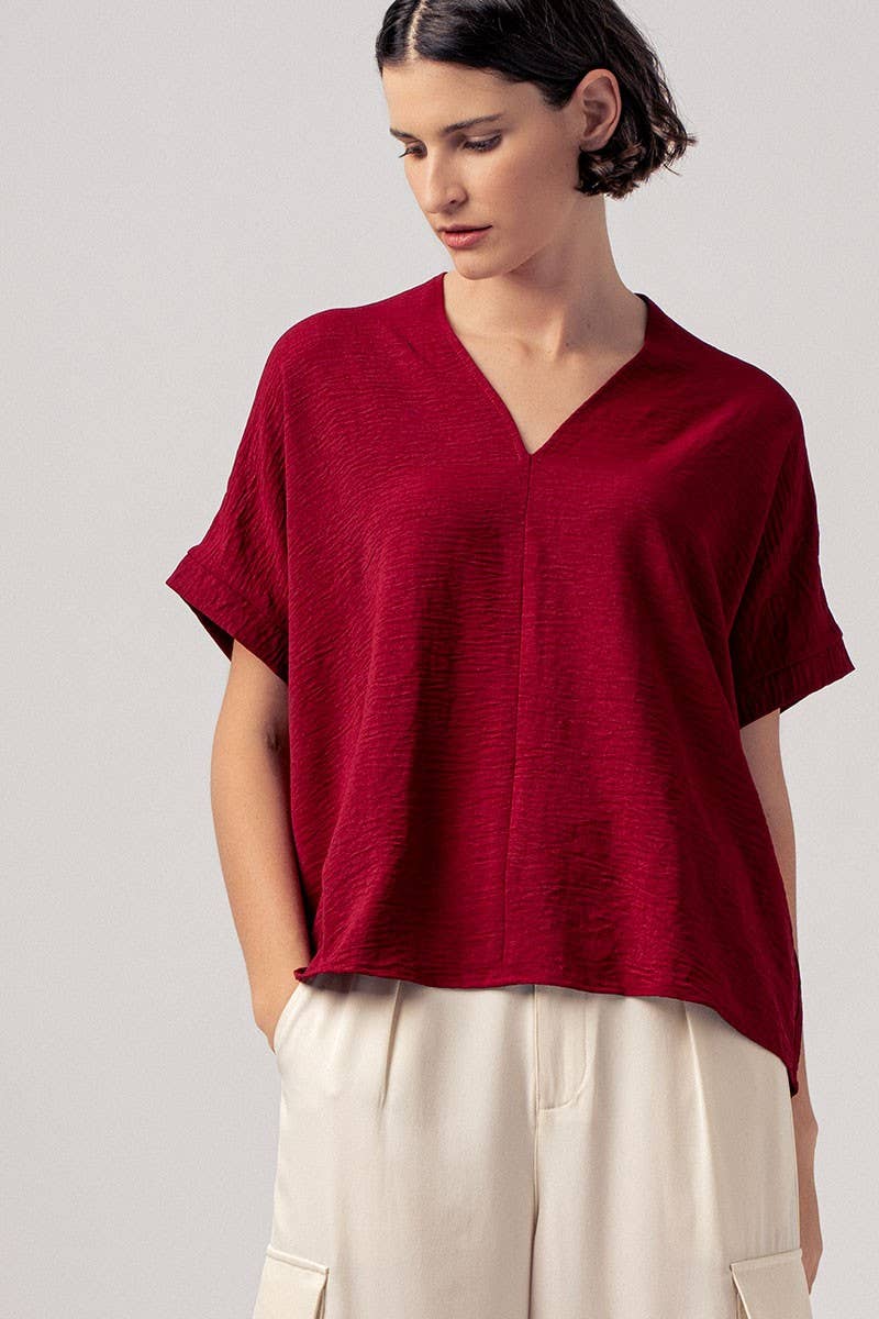 Breezy Airflow V-Neck Top