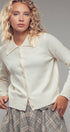 Urban Daizy Recycled Blend Collared Knit Cardigan Charcoal Cardigan - Women's (UDZ-KN-00656) – alternate view 10