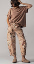 Urban Daizy Vintage Rose Print Wide Leg Jeans Multi Jeans - Women's (UDPT0093-Multi) – alternate view
