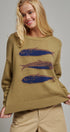 Seaside Sardine Oversized Summer Knit Sweater in LT OLIVE - Women's Sweaters | Urban Daizy
