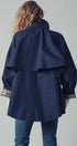 Urban Daizy Modern A-Line Trench Jacket Navy Jacket - Women's (UDZ-TP-00812) – alternate view 10