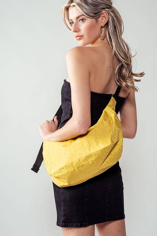 Urban Daizy Contemporary Minimalist Crescent Shoulder Bag Blue Belt Bag - Women's (UDZ-BG-00005) – alternate view 16