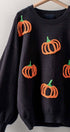 Urban Daizy Pumpkin Patch Balloon Sleeve Sweater Rust Knit Sweater - Women's (UDZ-TP-00814) – alternate view 8