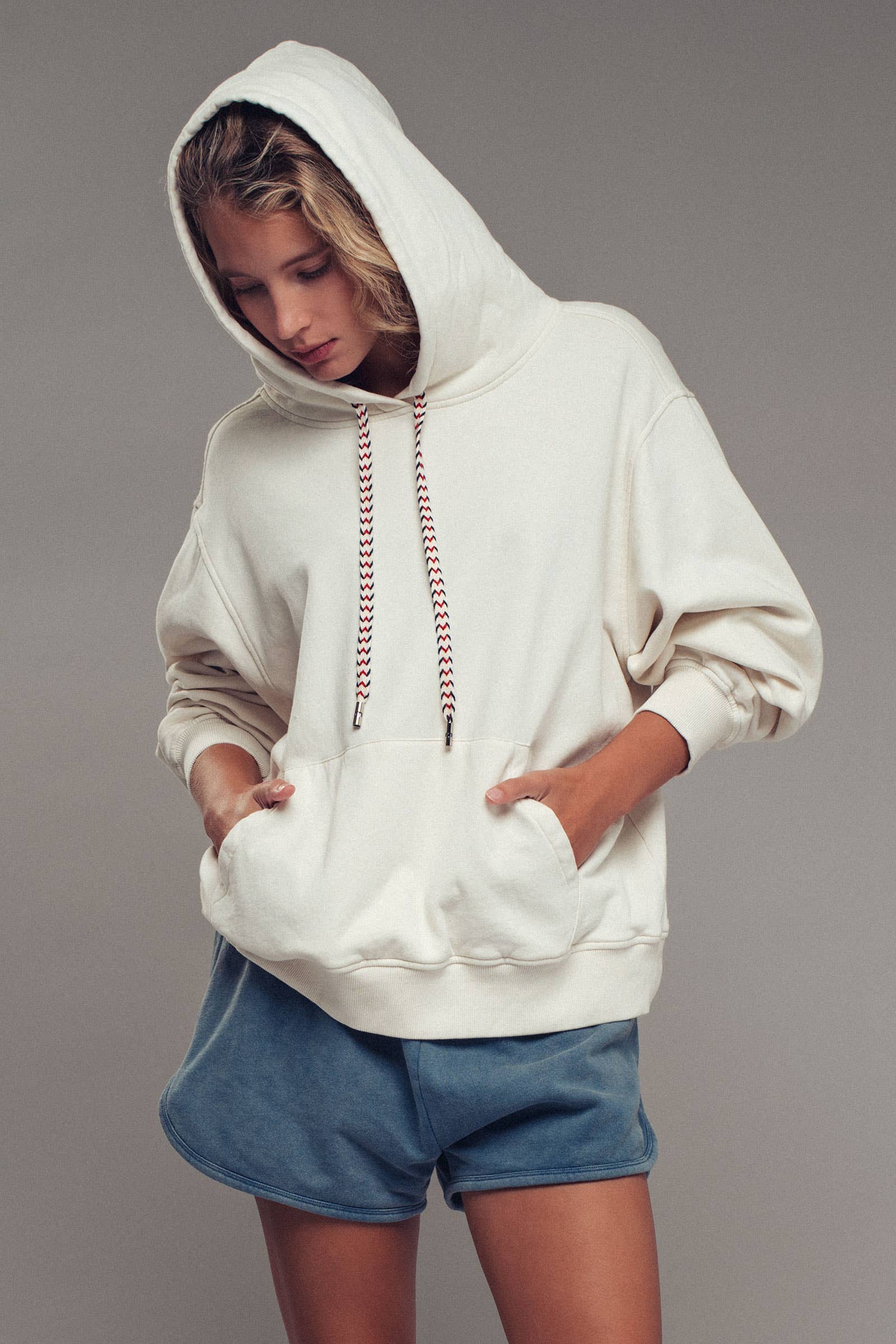 Vintage Wash Oversized Brushed Hoodie