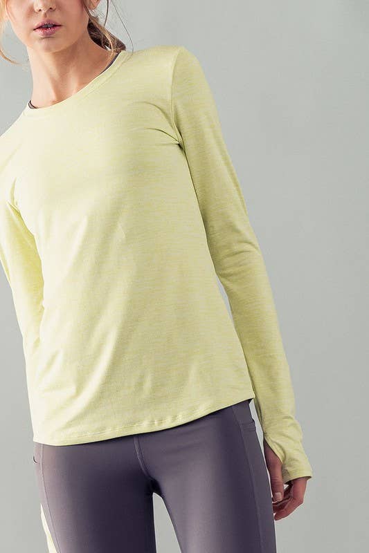 Urban Daizy Basic Crew Neck Long Sleeve Activewear Black Athletic Top - Women's (UDZ-TP-00560) – alternate view 9