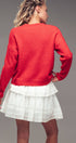 Urban Daizy Rudolph Reindeer Knit Crewneck Sweater Grey Knit Sweater - Women's (UDZ-KN-00538) – alternate view 21