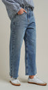Wide Leg High Waist Denim Jeans in DENIM - Women's Straight Jeans | Urban Daizy