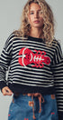 Urban Daizy Embroidered Red Lobster Nautical Statement Sweater Ivory Knit Sweater - Women's (UDZ-KN-00600) – alternate view 4