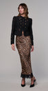 Leopard Print Lace Hem Maxi Skirt in LEOPARD - Women's Maxi Skirts | Urban Daizy