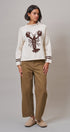 Lobster Intarsia Mock Neck Knit Sweater in IVORY - Women's Sweaters | Urban Daizy