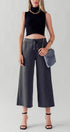 Urban Daizy Wide Leg French Terry Crop Pants Deep-Lavender Pants - Women's (UDZ-PT-00100) – alternate view 15