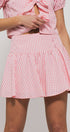 Urban Daizy Gingham Side-Button Mini Skirt Blue Skirt - Women's (UDZ-SK-00153) – alternate view 4