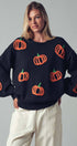 Urban Daizy Pumpkin Patch Balloon Sleeve Sweater Rust Knit Sweater - Women's (UDZ-TP-00814) – alternate view 15