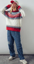 Urban Daizy Fair Isle Wool Blend Sweater Top Green-Multi Knit Sweater - Women's (UDZ-KN-00652) – alternate view 8