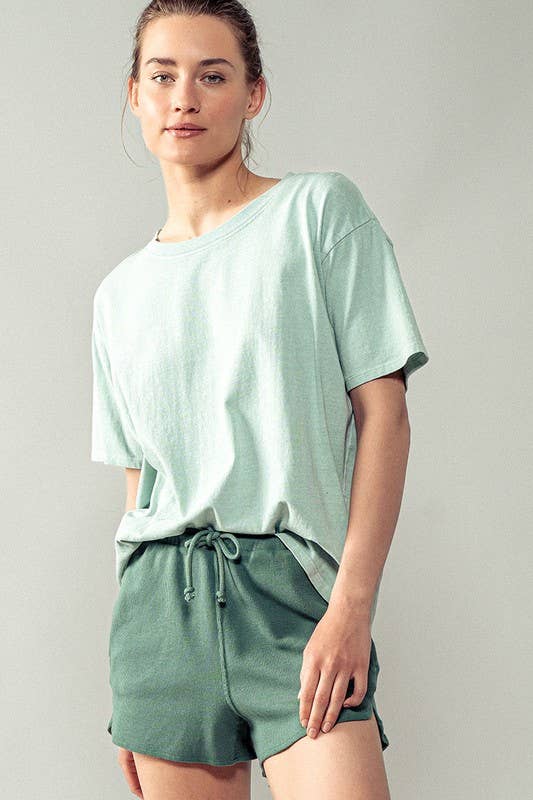 Urban Daizy Loose Fit Short Sleeve Cotton Casual Top Grey T-Shirt - Women's (UDZ-TP-00555) – alternate view 15