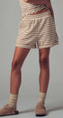 Urban Daizy Striped Knit Lounge Shorts Black Lounge Shorts - Women's (UDZ-TP-00814) – alternate view 10
