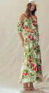 Urban Daizy Off Shoulder Crop Top with Floral Maxi Skirt White Top & Skirt Set - Women's (UDZ-AC-00238) – alternate view 9