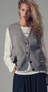 Urban Daizy Cat Print Knit Sweater Vest Grey Sweater Vest - Women's (UDZ-TP-00814) – alternate view 8