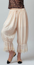 Boho Lace Trim Summer Linen Pants in IVORY - Women's Pants | Urban Daizy
