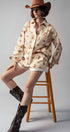 Urban Daizy Western Rodeo Ready Roundup Shirt Ivory Button Down Shirt - Women's (UDZ-DR-00390) – alternate view 12