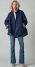 Urban Daizy Modern A-Line Trench Jacket Navy Jacket - Women's (UDZ-TP-00812) – alternate view 11