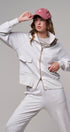 Scuba Zip Up Track Bomber Jacket Pilates Athflow for Women in BLACK - Women's Jackets & Blazers | Urban Daizy