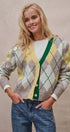 Vintage Pastel Argyle Back to School Cardigan in Preppy Old  in GREEN - Women's Cardigans & Shrugs | Urban Daizy
