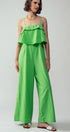 Urban Daizy Ruffled Bodice Wide Leg Jumpsuit Pink Jumpsuit - Women's (UDZ-JR-00021) – alternate view 8