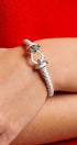 Urban Daizy Braided Equestrian Clasp Bracelet Orange Woven/Braided Bracelet (TNAC0444-Orange) – alternate view 2