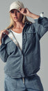 Urban Daizy Plaid Lined Corduroy Flannel Shacket Black Shirt Jacket Shacket - Women's (UDZ-OT-00018) – alternate view 15