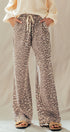 Urban Daizy Leopard Print Wide Leg Cotton Pants Drawstring Leopard Pants - Women's (UDZ-PT-00482) – alternate view 3