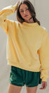 Urban Daizy Mock Neck Drop Shoulder Sweatshirt Ivory Sweatshirt - Women's (UDTP1437-Ivory) – alternate view 20