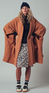 Oversized Wide Collar Open Front Poncho Cardigan in BLACK - Women's Cardigans & Shrugs | Urban Daizy