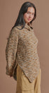 Chunky Knit Mock Neck Oversized Poncho Sweater in BROWN - Women's Sweaters | Urban Daizy