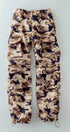 Urban Daizy Camo Print Utility Cargo Pants with Drawstring Hem Mocha Pants - Women's (UDZ-PT-00489)
