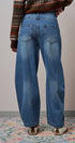 Retro Fade Wide-Leg Barrel Jeans in DENIM - Women's Wide Leg Jeans | Urban Daizy