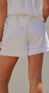 Coastal Ease Linen Shorts in WHITE - Women's Pants | Urban Daizy