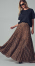 Urban Daizy Sophisticated Leopard Print Pleated Flowy A Line Midi Skirt Leopard Skirt - Women's (UDZ-SK-00074) –…